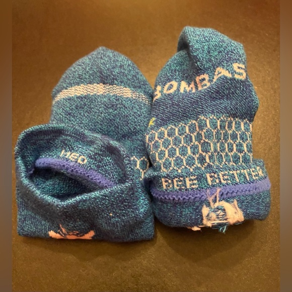 Bombas 2 Pair Woman’s Ankle Socks Hex Tec Size Medium NWOT - Picture 3 of 5
